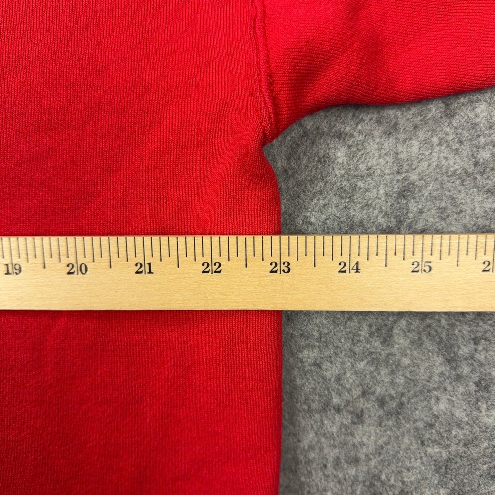 VTG Chicago Bulls Sweatshirt Mens Large Red Graphic Fleece Crewneck NBA 90s - Picture 11 of 13